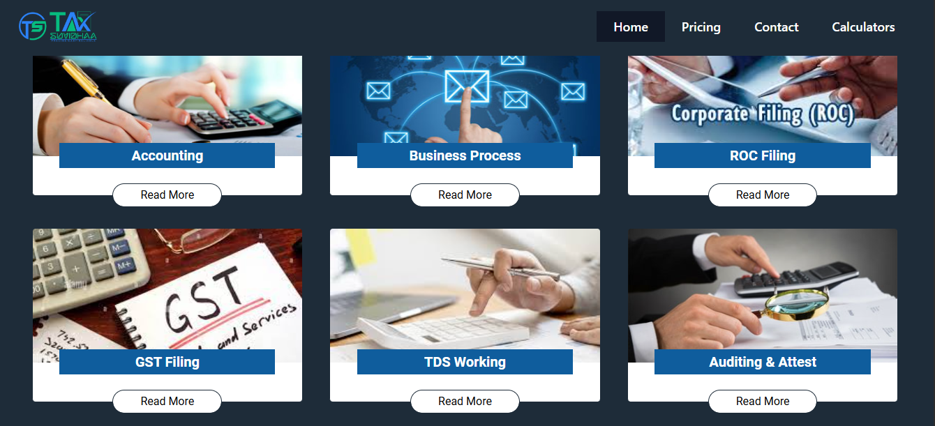 Tax Suvidha - Admin Panel